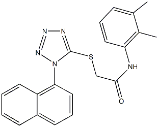 N-(2,3-dimethylphenyl)-2-{[1-(1-naphthyl)-1H-tetraazol-5-yl]sulfanyl}acetamide 구조식 이미지