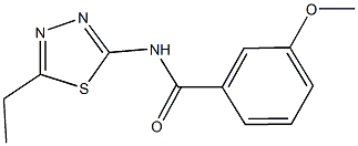 N-(5-ethyl-1,3,4-thiadiazol-2-yl)-3-methoxybenzamide Structure