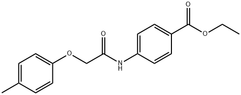 ethyl 4-{[(4-methylphenoxy)acetyl]amino}benzoate 구조식 이미지