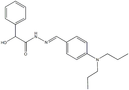 N'-[4-(dipropylamino)benzylidene]-2-hydroxy-2-phenylacetohydrazide Structure