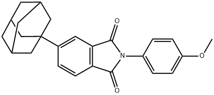 5-(1-adamantyl)-2-(4-methoxyphenyl)-1H-isoindole-1,3(2H)-dione 구조식 이미지