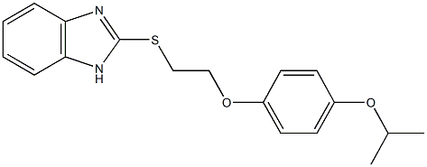 2-{[2-(4-isopropoxyphenoxy)ethyl]sulfanyl}-1H-benzimidazole Structure