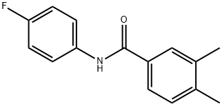 N-(4-fluorophenyl)-3,4-dimethylbenzamide Structure