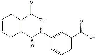 3-{[(6-carboxy-3-cyclohexen-1-yl)carbonyl]amino}benzoic acid 구조식 이미지