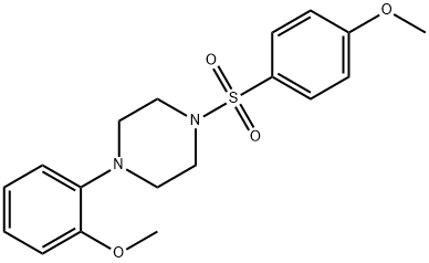 1-(2-methoxyphenyl)-4-[(4-methoxyphenyl)sulfonyl]piperazine Structure