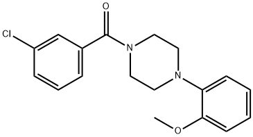 1-(3-chlorobenzoyl)-4-(2-methoxyphenyl)piperazine Structure