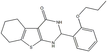 2-(2-propoxyphenyl)-2,3,5,6,7,8-hexahydro[1]benzothieno[2,3-d]pyrimidin-4(1H)-one 구조식 이미지