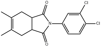 2-(3,4-dichlorophenyl)-5,6-dimethyl-3a,4,7,7a-tetrahydro-1H-isoindole-1,3(2H)-dione 구조식 이미지