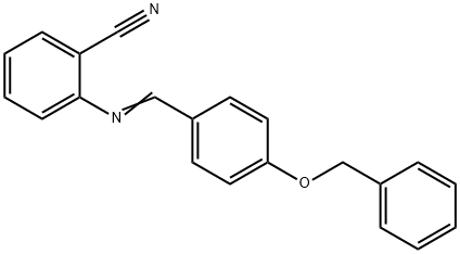 2-{[4-(benzyloxy)benzylidene]amino}benzonitrile Structure