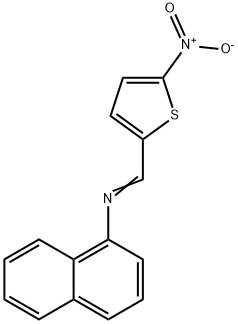 N-[(5-nitro-2-thienyl)methylene]-1-naphthalenamine 구조식 이미지