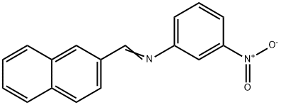 N-(2-naphthylmethylene)-3-nitroaniline 구조식 이미지