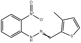 3-methyl-2-thiophenecarbaldehyde {2-nitrophenyl}hydrazone Structure