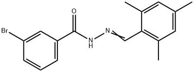 3-bromo-N'-(mesitylmethylene)benzohydrazide 구조식 이미지