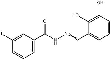 N'-(2,3-dihydroxybenzylidene)-3-iodobenzohydrazide 구조식 이미지