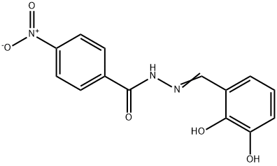 N'-(2,3-dihydroxybenzylidene)-4-nitrobenzohydrazide 구조식 이미지