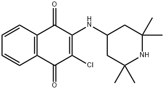 2-chloro-3-[(2,2,6,6-tetramethyl-4-piperidinyl)amino]naphthoquinone 구조식 이미지