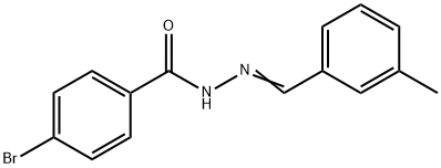 4-bromo-N'-(3-methylbenzylidene)benzohydrazide Structure