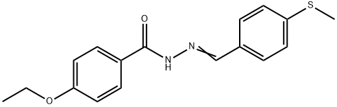 4-ethoxy-N'-[4-(methylsulfanyl)benzylidene]benzohydrazide Structure