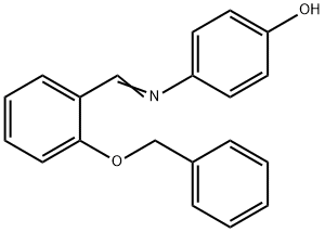 4-{[2-(benzyloxy)benzylidene]amino}phenol 구조식 이미지