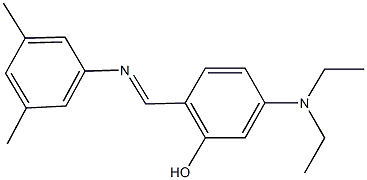 5-(diethylamino)-2-{[(3,5-dimethylphenyl)imino]methyl}phenol 구조식 이미지