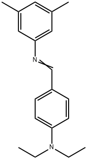 N-[4-(diethylamino)benzylidene]-3,5-dimethylaniline 구조식 이미지