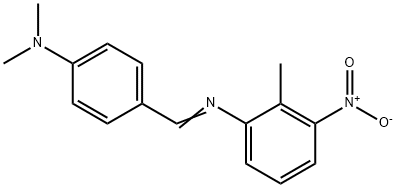N-[4-(dimethylamino)benzylidene]-2-methyl-3-nitroaniline 구조식 이미지