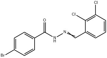 4-bromo-N'-(2,3-dichlorobenzylidene)benzohydrazide Structure