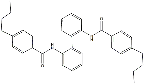 4-butyl-N-{2'-[(4-butylbenzoyl)amino][1,1'-biphenyl]-2-yl}benzamide 구조식 이미지