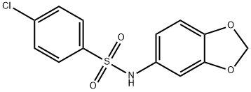 N-(1,3-benzodioxol-5-yl)-4-chlorobenzenesulfonamide Structure