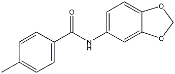 N-(1,3-benzodioxol-5-yl)-4-methylbenzamide 구조식 이미지