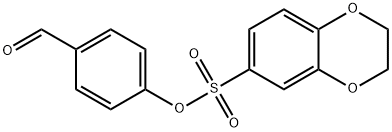 4-formylphenyl 2,3-dihydro-1,4-benzodioxine-6-sulfonate 구조식 이미지