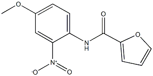 N-[2-nitro-4-(methyloxy)phenyl]furan-2-carboxamide 구조식 이미지