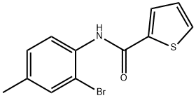 N-(2-bromo-4-methylphenyl)-2-thiophenecarboxamide Structure