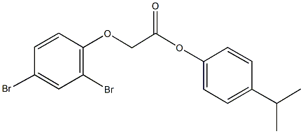 4-isopropylphenyl (2,4-dibromophenoxy)acetate Structure