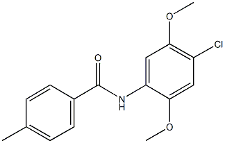 N-(4-chloro-2,5-dimethoxyphenyl)-4-methylbenzamide Structure