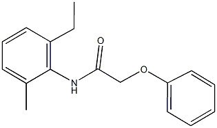 N-(2-ethyl-6-methylphenyl)-2-phenoxyacetamide Structure