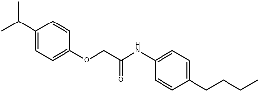 N-(4-butylphenyl)-2-(4-isopropylphenoxy)acetamide 구조식 이미지