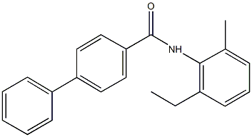 N-(2-ethyl-6-methylphenyl)[1,1'-biphenyl]-4-carboxamide 구조식 이미지