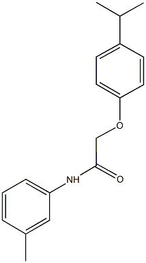 2-(4-isopropylphenoxy)-N-(3-methylphenyl)acetamide Structure