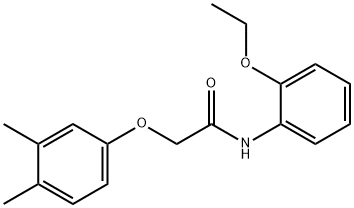 2-(3,4-dimethylphenoxy)-N-(2-ethoxyphenyl)acetamide Structure