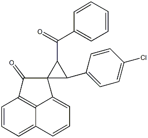 2'-benzoyl-3'-(4-chlorophenyl)spiro[acenaphthylene-2,1'-cyclopropane]-1(2H)-one Structure