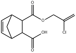 3-{[(2-chloro-2-propenyl)oxy]carbonyl}bicyclo[2.2.1]hept-5-ene-2-carboxylic acid 구조식 이미지