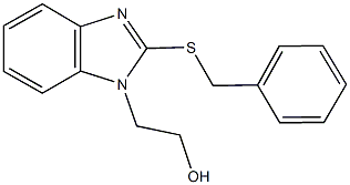 2-[2-(benzylsulfanyl)-1H-benzimidazol-1-yl]ethanol Structure