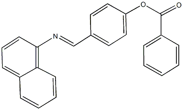 4-[(1-naphthylimino)methyl]phenyl benzoate 구조식 이미지