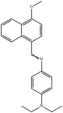 N-[4-(diethylamino)phenyl]-N-[(4-methoxy-1-naphthyl)methylene]amine 구조식 이미지