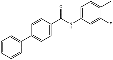 N-(3-fluoro-4-methylphenyl)[1,1'-biphenyl]-4-carboxamide Structure