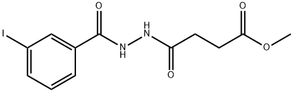 methyl 4-[2-(3-iodobenzoyl)hydrazino]-4-oxobutanoate Structure