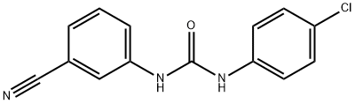 N-(4-chlorophenyl)-N'-(3-cyanophenyl)urea 구조식 이미지