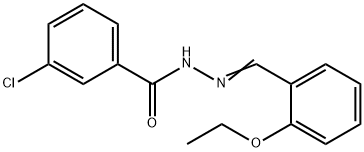 3-chloro-N'-(2-ethoxybenzylidene)benzohydrazide Structure