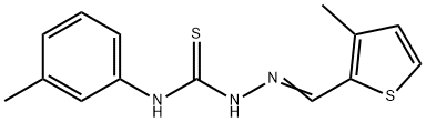 3-methyl-2-thiophenecarbaldehyde N-(3-methylphenyl)thiosemicarbazone Structure